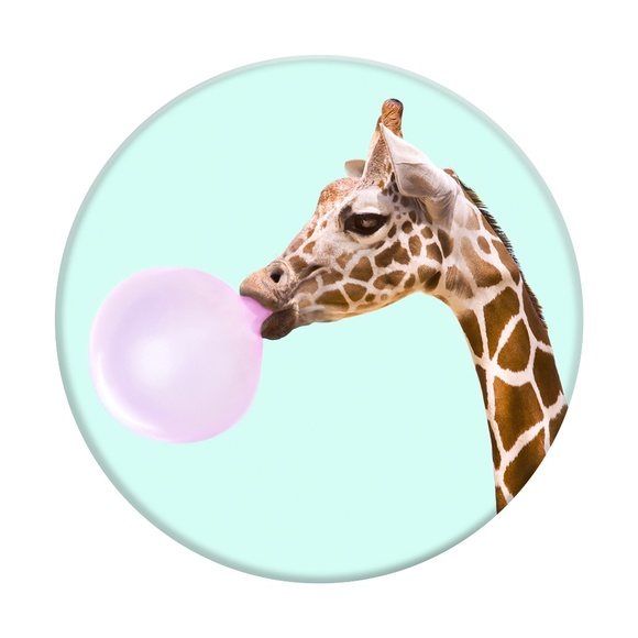 PopSockets Giraffe PopSocket Blue One Size - Picture 3 of 4